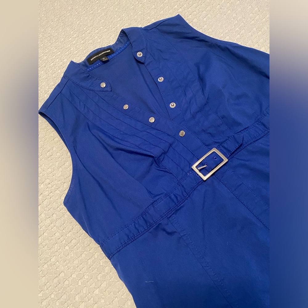 Dress top navy blue